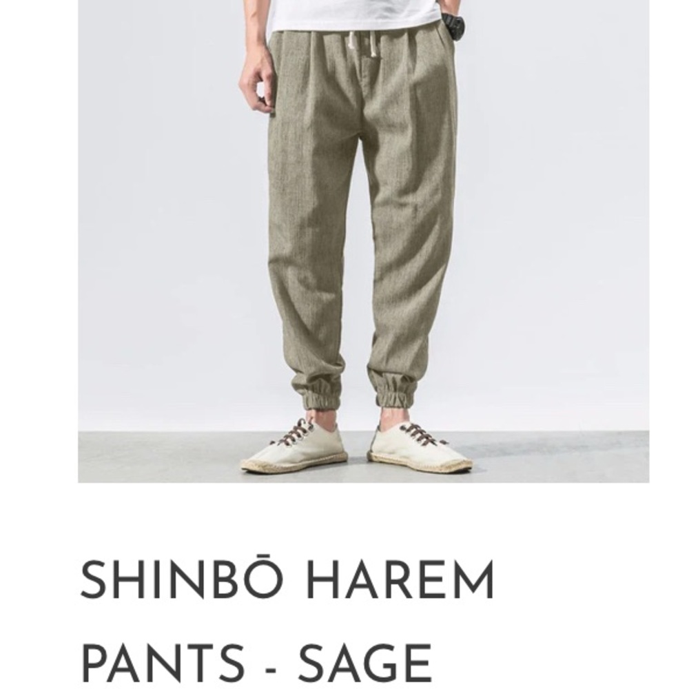 Men's Sage JISHINMAN Harem Joggers